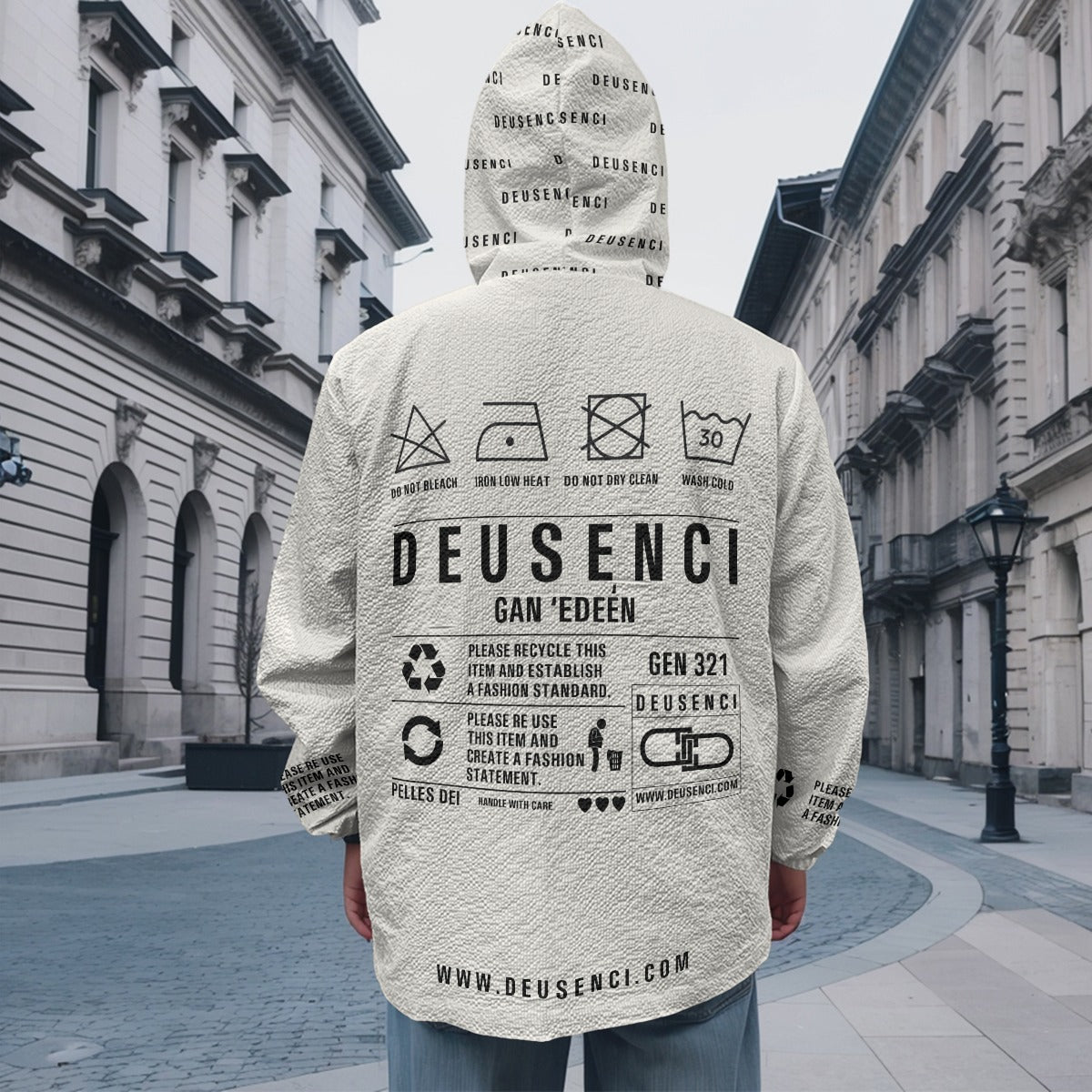 Bianco Hueso 1.0 Casual Zipper Jacket