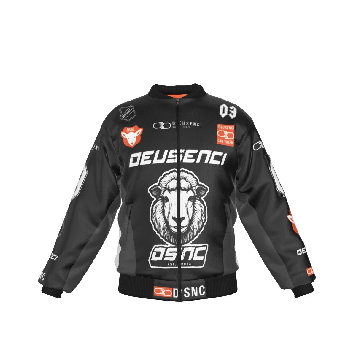 Agnus 1.0 (Black) Bomber Jacket