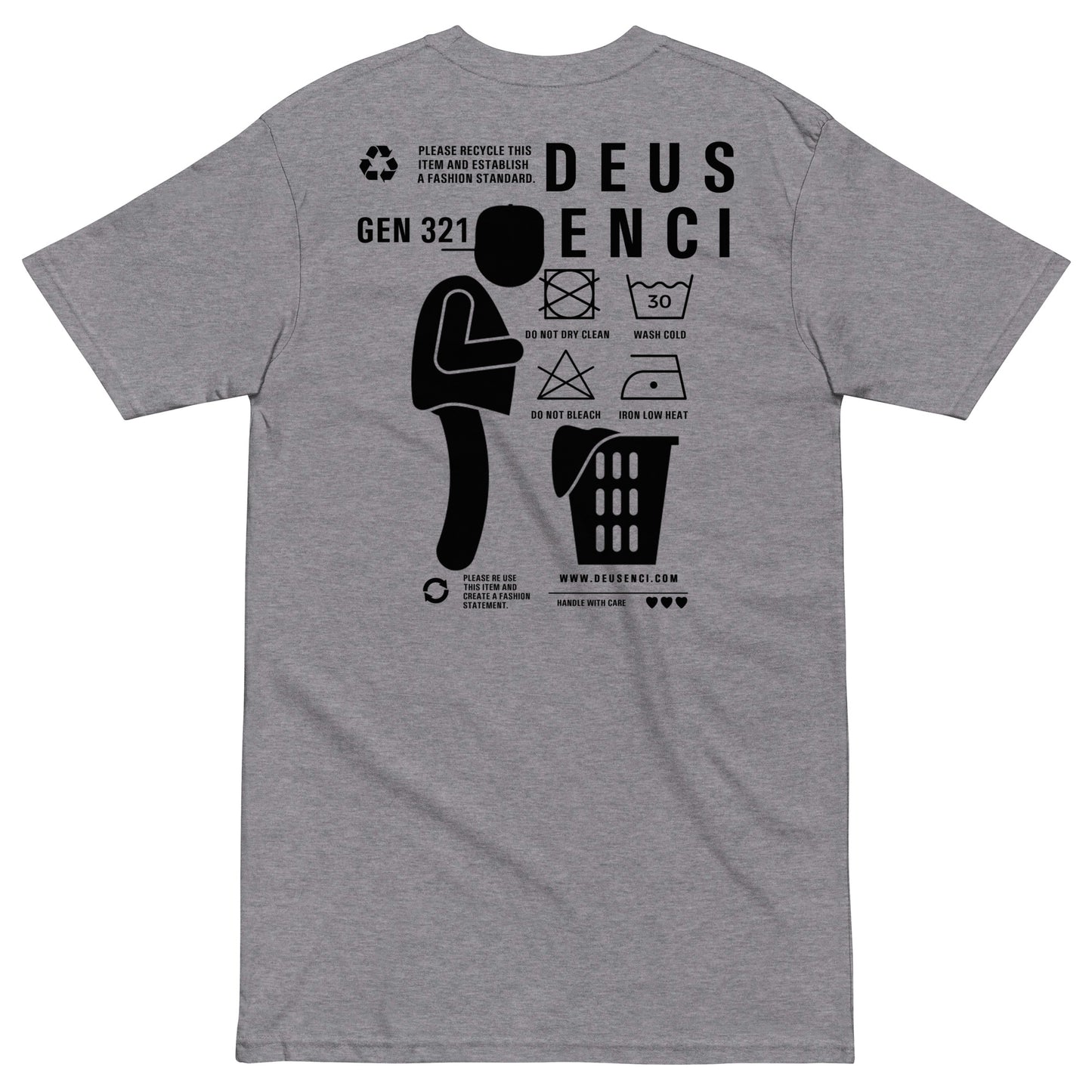 Handle With Care 1.0 Black Logo Unisex T Shirt
