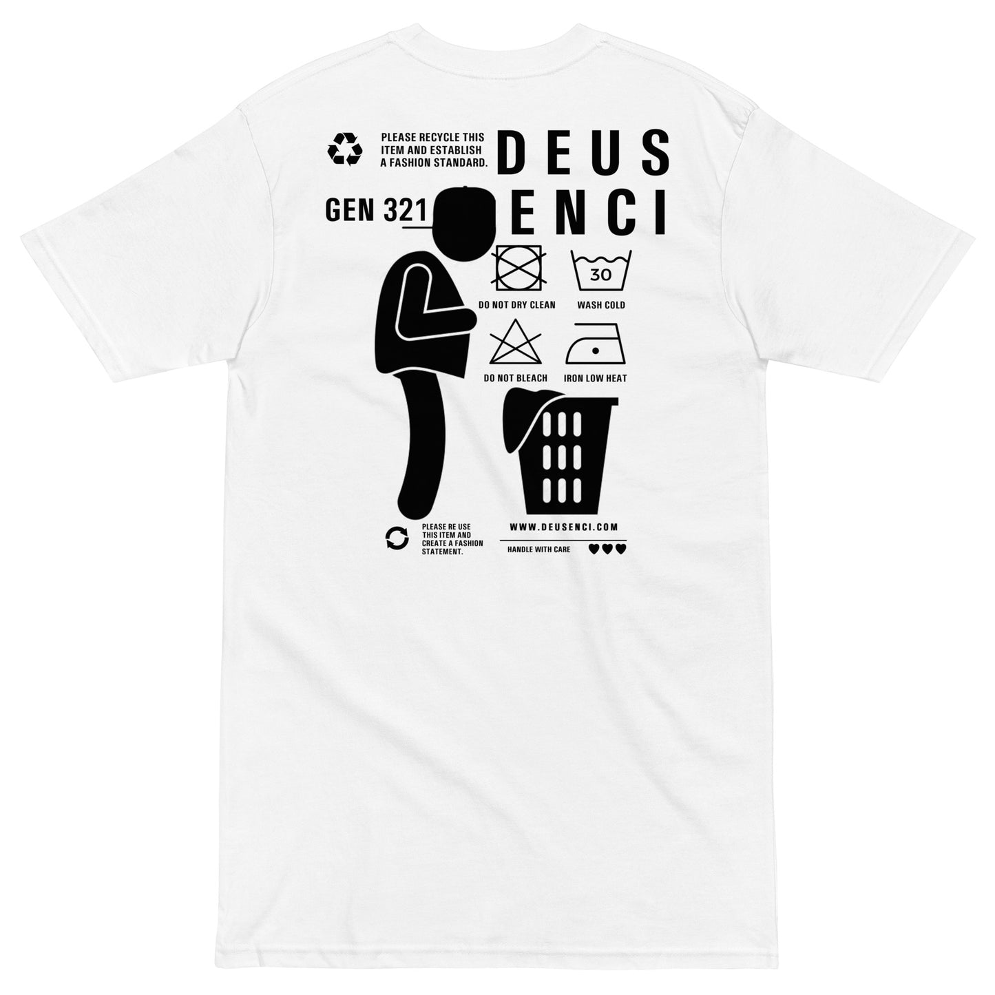 Handle With Care 1.0 Black Logo Unisex T Shirt