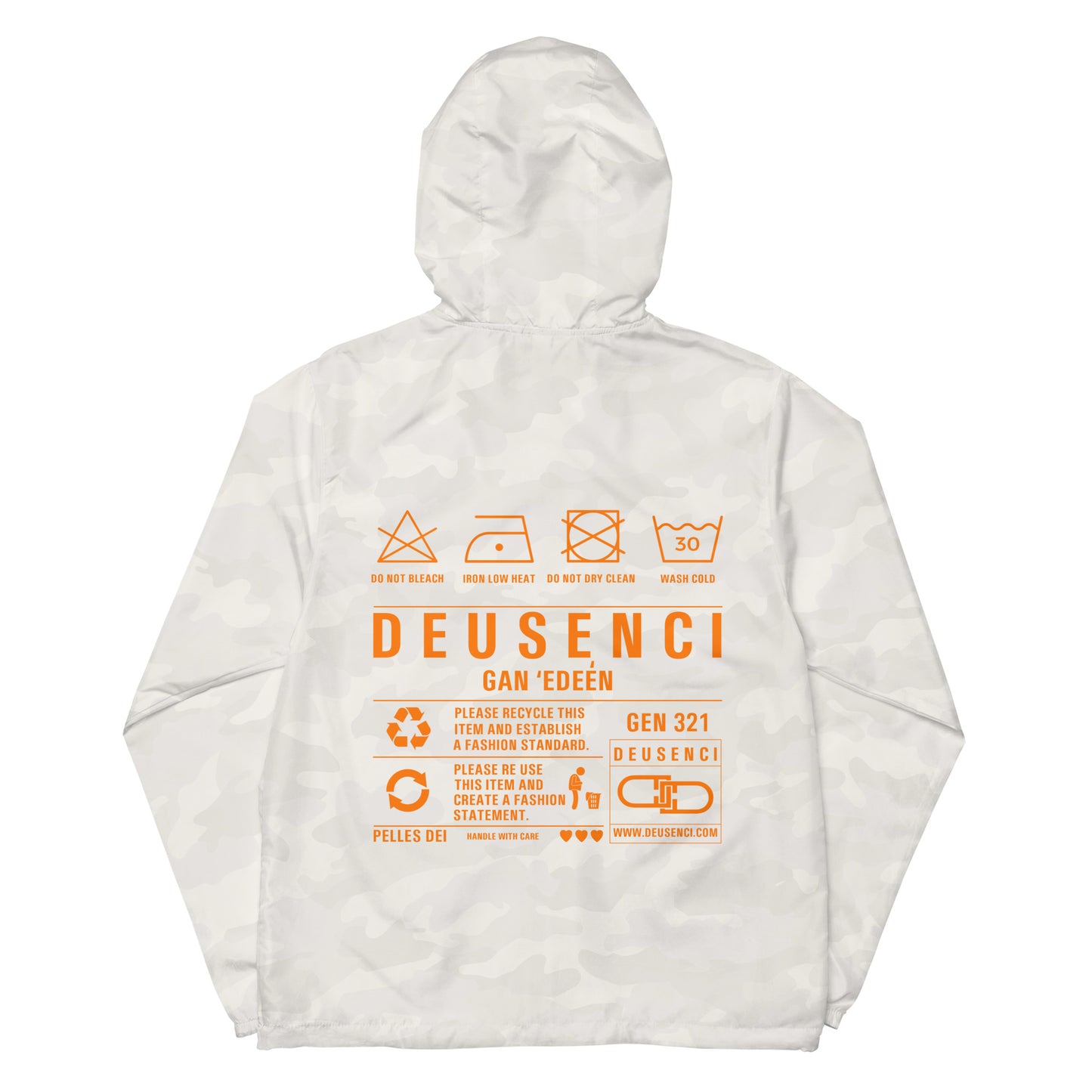 Unisex Deus Exercitus 1.0 lightweight zip up windbreaker